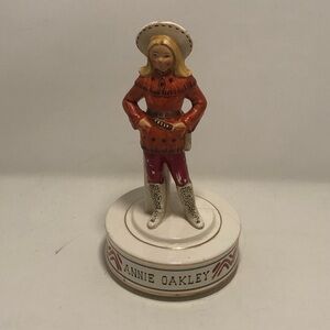 Annie Oakley Music Box with Red and White Outfit